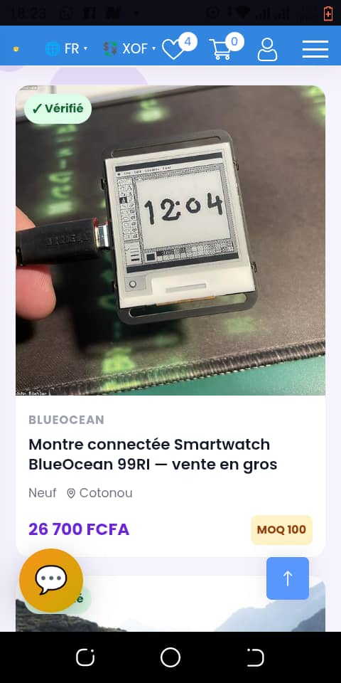 MDIVINE — application multi-services — écran 2