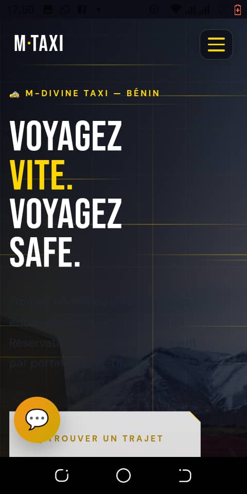 MDIVINE — application multi-services — écran 1